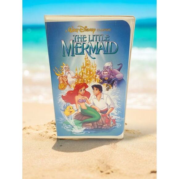 Disney THE LITTLE MERMAID VHS 1989 Black Diamond Edition Banned Cover OPENED - Picture 1 of 11
